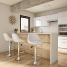 Banqueta Giratória Terracina Branca