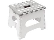 Banqueta Infantil Multiuso Dobrável Portátil Cinza 15295 - Buba Banqueta Infantil Multiuso Dobrável Portátil Cinza 15295 - Buba