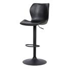 Banqueta Itajaí PU Preto Base Disco Preta - 76857