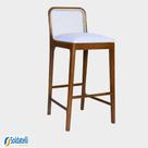 Banqueta Moura Estrutura Imbuia Vários Tecidos em Linho e Veludo - Datelli Design Banqueta Moura Estrutura Imbuia Vários Tecidos em Linho e Veludo - Datelli Design