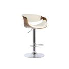 Banqueta Nicole Linho Creme Base Disco - Rivatti
