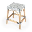Banqueta Offex Transitional Lightweight Navy/White Rattan