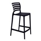 Banqueta Para Cozinha Alta Tramontina Sofia Preta Em Polipropileno Empilhável Banqueta Para Cozinha Alta Tramontina Sofia Preta Em Polipropileno Empilhável