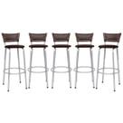 Banqueta Para Cozinha Americana Estrutura Prata Kit 5un Cadeira Balcão Bar Encosto Junco Argila 70cm Itagold Banqueta Para Cozinha Americana Estrutura Prata Kit 5un Cadeira Balcão Bar Encosto Junco Argila 70cm Itagold
