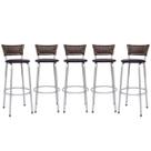 Banqueta Para Cozinha Americana Estrutura Prata Kit 5un Cadeira Balcão Bar Encosto Junco Argila 70cm Itagold Banqueta Para Cozinha Americana Estrutura Prata Kit 5un Cadeira Balcão Bar Encosto Junco Argila 70cm Itagold