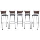 Banqueta Para Cozinha Americana Estrutura Prata Kit 5un Cadeira Balcão Bar Encosto Junco Argila 70cm Itagold Banqueta Para Cozinha Americana Estrutura Prata Kit 5un Cadeira Balcão Bar Encosto Junco Argila 70cm Itagold