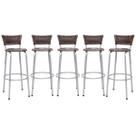 Banqueta Para Cozinha Americana Estrutura Prata Kit 5un Cadeira Balcão Bar Encosto Junco Argila 70cm Itagold Banqueta Para Cozinha Americana Estrutura Prata Kit 5un Cadeira Balcão Bar Encosto Junco Argila 70cm Itagold