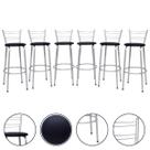 Banqueta Para Cozinha Americana Estrutura Prata Kit 6un Cadeira Balcão Bar Flórida Itagold Banqueta Para Cozinha Americana Estrutura Prata Kit 6un Cadeira Balcão Bar Flórida Itagold