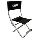 Banqueta Para Pesca Metal 3/4 Com Encosto + 1 Para Vara