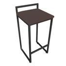 Banqueta Pietra Suede Marrom