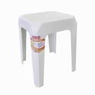 BANQUETA PLÁSTICA 140K REFORÇADA BRANCA 34x34x41CM BF3 ASTRA LAVAVEL E IMPILHAVEL