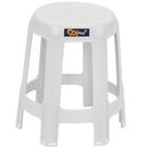 Banqueta plástica 6 pés capacidade 152 Kg - Guaxuma (Branco)