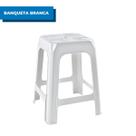 Banqueta Plástica Branca Arqplast