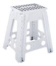 Banqueta Plástica Dobrável 45cm 150kg Para Limpeza Firme Kala Cor Branco