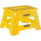 Banqueta plástica dobrável, amarela, altura 220 mm, VONDER