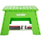 Banqueta Plástica Dobrável, Verde, Altura 220 mm, Vonder OstenVonder