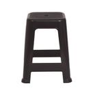 Banqueta Plastica Preta Mor