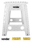 Banqueta Plástico Dobrável 450mm Branca Vonder Cor Branco Banqueta Plástico Dobrável 450mm Branca Vonder Cor Branco