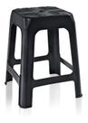 Banqueta Preta Adulto 45 Cm Plástica Arqplast Banqueta Preta Adulto 45 Cm Plástica Arqplast