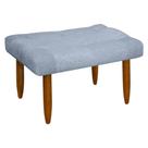 Banqueta Puff Retangular Requinte para Sala Quarto Bouclê