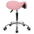 Banqueta rolante KKTONER Swivel PU em couro PU com rodas