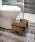 Banqueta sanitária JACNITAD Bamboo 6,5 cm agachada para adultos e crianças, marrom