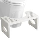 Banqueta sanitária ROMGUAR CRAFT 18 cm em bambu, agachamento dobrável (branco)