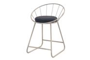 Banqueta Sunset Baixa Cadeira Metal Champanhe Luxo