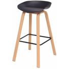 Banqueta Toledo Polipropileno Preto com Base em Aço 84 cm - 70813 Banqueta Toledo Polipropileno Preto com Base em Aço 84 cm - 70813
