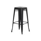 Banqueta Tolix Iron Design Industrial Preto Fosco 76 cm Aço Cozinha Bar Bistrô Bancada Banqueta Tolix Iron Design Industrial Preto Fosco 76 cm Aço Cozinha Bar Bistrô Bancada