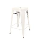 Banqueta Tolix Média - Cor Branca Off White