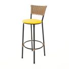 Banqueta Tricô Náutico DOURADO Alta Bancada Balcão Cozinha Area de Lazer