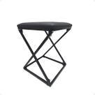 Banqueta x Áustria baixa 45x35Cm Desmontável na cor Preto Banqueta x Áustria baixa 45x35Cm Desmontável na cor Preto