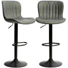 Banquetas Altas Giratórias Encosto Bar Confortável Kit 02 Un prime.office P050