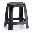 Banquinho Banqueta de Plástico Reforçada Preta