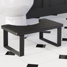 Banquinho de banheiro Aofure Squatting Potty para adultos com tapete antiderrapante