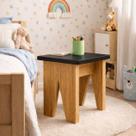 Banquinho Madeira MDF Banqueta Banco Baixo Cozinha Apoio Decoracao Compacto Moderno Resistente Pequeno Simples Portatil Infantil Minimalista