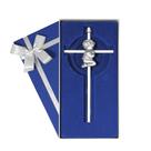 Baptism Wall Cross Truunion Silver 18 cm para meninos