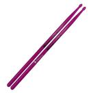 Baqueta de Fibra para Bateria Liverpool - Modelo Roxo Neon Fluorescente em Tamanho 5A
