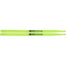 Baqueta Para Bateria Luminous Fiber Neon Verde 7A Liverpool - PAR / 2