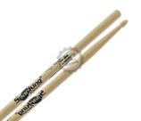 Baqueta Spanking Signature Hickory Tiago Belém Padrão 2B/5B mais comprida (792) Ponta tipo Gota