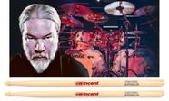 Baqueta Wincent Signature Tomas Haake (Meshuggah) Padrão 2B comprida Fabricada na Suécia com cera protetora Baqueta Wincent Signature Tomas Haake (Meshuggah) Padrão 2B comprida Fabricada na Suécia com cera protetora