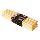 Baquetas OnStage 7A Maple Wood com ponta de madeira (12 pares)