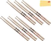 Baquetas Vic Firth American Classic 5A com Ponta de Madeira - 6 Pares