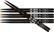 Baquetas Vic Firth American Classic 5B Pretas 4 Pares
