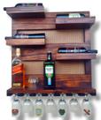 Bar Adega de Parede Madeira Imbuia Vinhos Whisky Bebidas