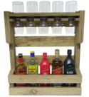 Bar Adega Speyant Em Mdf Para Garrafas, Taças E Copos