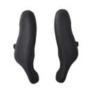 Bar end duplo emborrachado preto redstone hl-gb03