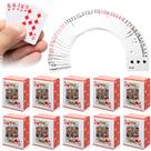 Baralho de cartas Aphrordity, 10 unidades, mini, resistente, 3 x 4 cm