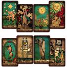 Baralho de cartas de tarô CRAFTERIAN Bright 78 cartas com livro-guia